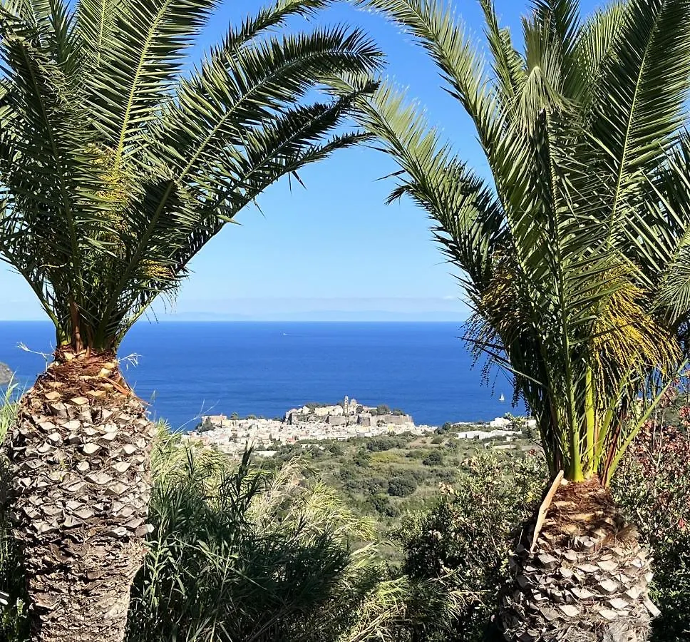 Case Quattrocchi - Giardino E Terrazzi Con Vista Panoramica Sul Mare, Etna E Vulcano Липари